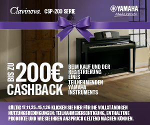 Yamaha Cashback für CSP-255 & CSP-275