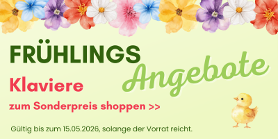Frühlingsangebote für Klaviere