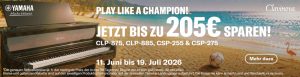Yamaha Clavinova Sommerkampagne